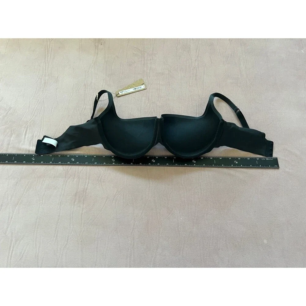 SKIMS BALCONETTE PUSH-UP BRA - 34DD - Onyx Black- New with Tags- padded Bra - Picture 6 of 12